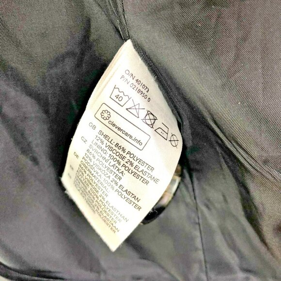 H&M Peacoat Jacket Womens Size 2 Double Breasted Tan Beige - Picture 6 of 6